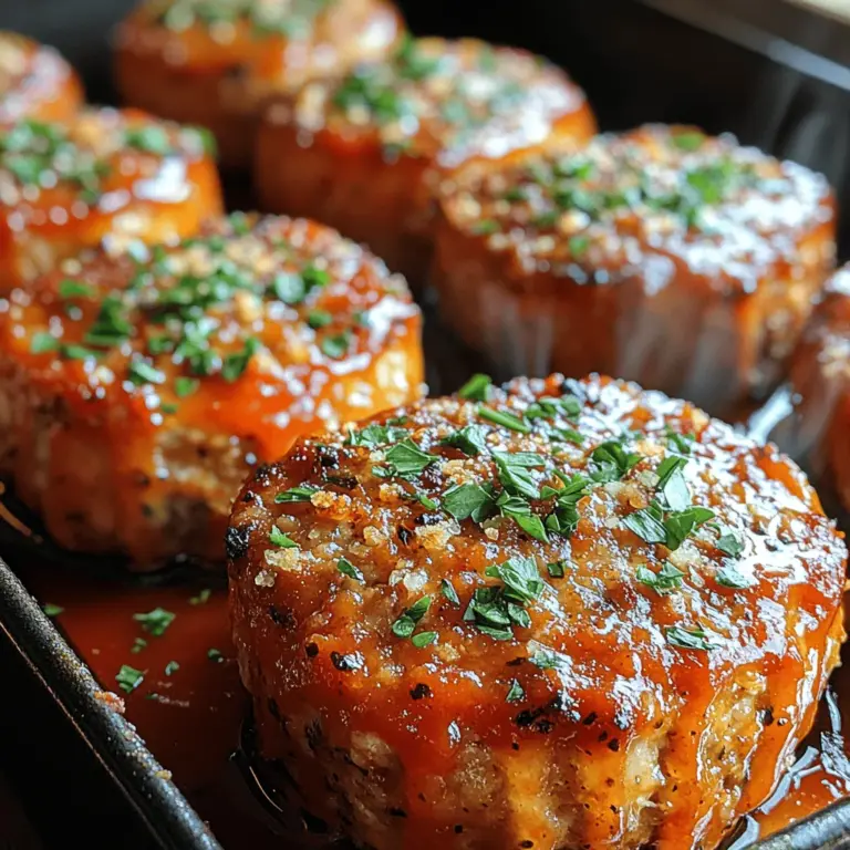 The cornerstone of this recipe is ground chicken. Unlike its red meat counterparts, ground chicken is significantly lower in fat, making it an excellent option for those seeking a lighter meal. Additionally, chicken is rich in protein and contains essential nutrients such as B vitamins and minerals, which are vital for maintaining a healthy diet. Using ground chicken not only makes this dish a healthier choice but also allows the flavors of garlic and Parmesan to shine through without the heaviness that often accompanies traditional meatloaf.
