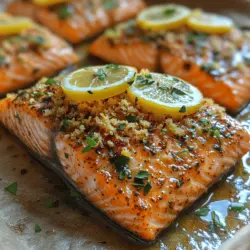 Salmon is a beloved dish in kitchens worldwide, known for its rich flavor, delicate texture, and impressive nutritional profile. Among the myriad of ways to prepare this delectable fish, one standout recipe is the Crispy Lemon Herb Baked Salmon. This dish is not only visually appealing but also delivers a burst of flavors that can elevate any dining experience, whether it's a casual family dinner or a special gathering with friends. Its crispy exterior, infused with fresh herbs and zesty lemon, complements the tender and flaky flesh of the salmon perfectly.