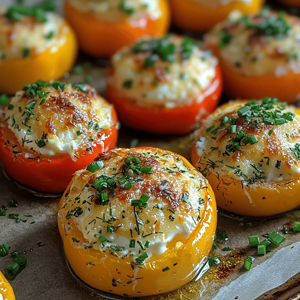 When it comes to appetizers that steal the show, Creamy Herb Delight Stuffed Mini Peppers stand out as a vibrant and delectable choice. These delightful bites are not only visually stunning, with their eye-catching colors and appealing presentation, but they also bring a burst of flavor that tantalizes the taste buds. Perfect for any occasion—be it a lively party, a cozy family gathering, or a casual night in—these stuffed mini peppers are sure to impress your guests and elevate your culinary repertoire.