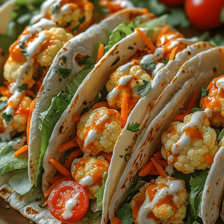 So, what exactly are Buffalo Cauliflower Wraps? At their core, they consist of battered and baked cauliflower florets tossed in a spicy buffalo sauce, all wrapped up in a tortilla with your choice of fresh toppings. The dish offers a delightful crunch from the cauliflower contrasted with the smoothness of the wrap, making it a textural delight.