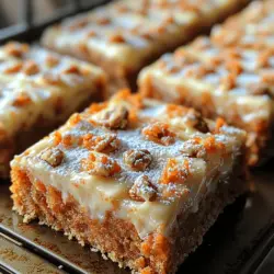 Carrot cake has long held its place as one of the most beloved desserts in many households. Its rich, spiced flavor combined with the natural sweetness of carrots gives it a unique profile that appeals to a wide audience. Traditionally celebrated as a festive cake often adorned with cream cheese frosting, carrot cake has evolved over the years into various forms, one of which is the convenient and delightful carrot cake bar.