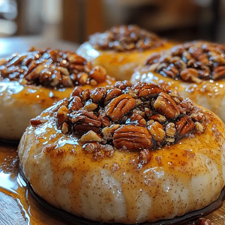 Imagine the moment you pull a tray of freshly baked sticky buns from the oven. The warm, buttery aroma fills the air, and as you break apart the soft, pillowy dough, the rich, sticky topping glistens invitingly. The star ingredients—bourbon, maple syrup, and pecans—transform these sticky buns into a luxurious delight. Bourbon adds a subtle warmth and depth, enhancing the overall flavor profile, while maple syrup lends a natural sweetness that perfectly complements the buttery, nutty pecans. Together, they create a harmonious blend of flavors that is simply irresistible.