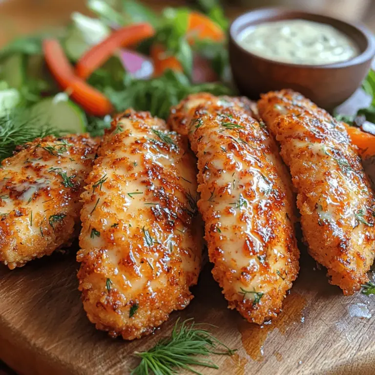 Every great recipe begins with quality ingredients, and this Crispy Buttermilk Ranch Chicken Tenders recipe is no exception. Each component plays a vital role in achieving the perfect flavor and texture, ensuring that your chicken tenders are not only delicious but also memorable. Here, we will break down the essential ingredients that make this dish shine.
