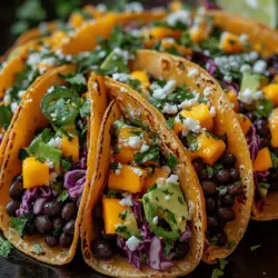 In recent years, plant-based meals have surged in popularity, capturing the attention of health-conscious eaters and culinary enthusiasts alike. As more individuals recognize the benefits of incorporating more vegetables and legumes into their diets, creative recipes that celebrate vibrant flavors and nutritious ingredients are becoming essential staples in kitchens around the world. One such dish that exemplifies this trend is the Tropical Fusion Black Bean Mango Tacos.