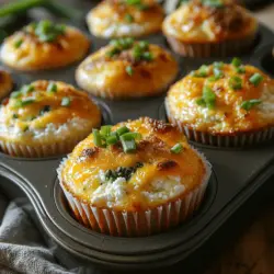 Cottage Cheese Egg Muffins are a fantastic breakfast choice for several reasons. First and foremost, they are incredibly versatile, allowing for a wide range of variations that can cater to different tastes and dietary needs. The combination of eggs and cottage cheese provides a hefty dose of protein, ensuring that you start your day off right and feel full until your next meal. This is particularly beneficial for those who lead active lifestyles or are looking to maintain a healthy weight.