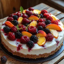 As the warm sun graces the long days of summer, there’s a certain craving for desserts that embody the essence of the season. Summer desserts should evoke feelings of joy, refreshment, and indulgence, and one such delightful treat is the Summer Berry and Peach Cheesecake. This cheesecake isn't just a dessert; it's a celebration of the vibrant flavors that summer fruits bring. With a smooth and creamy texture complemented by the tartness of fresh berries and the sweetness of ripe peaches, this cheesecake perfectly balances indulgence with a light, refreshing finish.