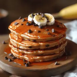 Pancakes have long held a special place in the hearts and kitchens of many, serving as a gratifying breakfast staple that can be enjoyed at any time of day. Among the myriad of pancake variations, the Peanut Butter Banana Chocolate Chip Pancakes stand out for their delightful fusion of flavors and textures. This recipe marries the rich, creamy essence of peanut butter with the natural sweetness of ripe bananas and the indulgent touch of chocolate chips, creating a breakfast experience that is both satisfying and nourishing.