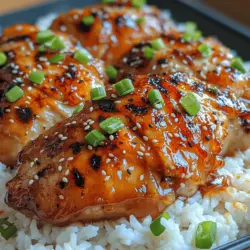 Honey Garlic Chicken is a delightful dish that captures the essence of sweet and savory flavors in every bite. This beloved recipe combines tender chicken thighs with a luscious honey garlic sauce that is both sticky and aromatic. The unique balance of sweetness from honey and the umami notes from soy sauce creates a mouthwatering experience that is sure to please any palate. Whether you're preparing a family dinner or hosting friends, this dish is an impressive yet straightforward choice.