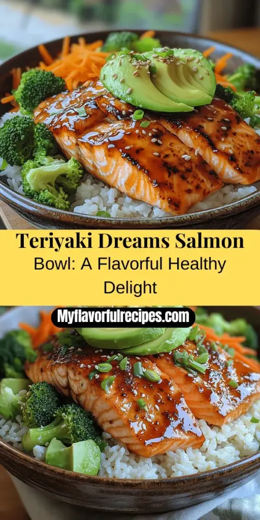 Dive into the flavors of a Teriyaki Dreams Salmon Bowl, a delicious meal that's both satisfying and nutritious. This recipe features succulent salmon glazed in a homemade teriyaki sauce, paired with vibrant, fresh vegetables. Perfect for weeknight dinners or meal prep, this bowl delivers a harmonious blend of taste and health. Enjoy the rich umami flavors and the nutritional benefits of omega-3s, making it a feast for both the palate and the body. Transform your dining experience with this culinary delight!