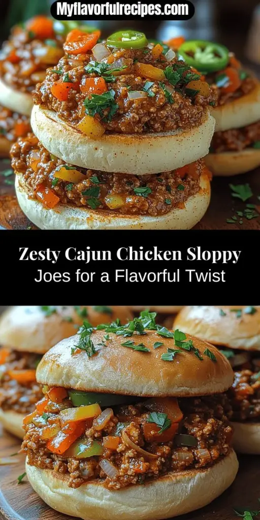 Elevate your weeknight dinners with a tantalizing twist on a classic favorite: Spicy Cajun Chicken Sloppy Joes! This easy recipe combines ground chicken with aromatic vegetables and a bold mix of Cajun spices, resulting in a flavor-packed meal that's sure to impress. Perfect for casual gatherings or family nights, these messy sandwiches balance savory, sweet, and spicy elements for a satisfying dish that everyone will love. Discover how to prepare this deliciously unforgettable meal today!