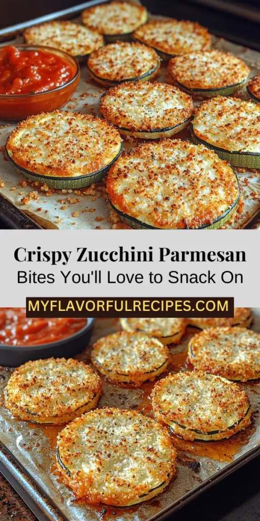 Discover a delicious and nutritious snack with Crispy Zucchini Parmesan Delights! This easy recipe combines the mild flavor of zucchini with the savory goodness of Parmesan and crispy breadcrumbs, creating a crunchy treat that's perfect for any occasion. Packed with vitamins and low in calories, these delightful bites are a fantastic way to incorporate more vegetables into your diet. Whether served as an appetizer or a side dish, they promise to impress family and friends alike. Get ready to enjoy guilt-free snacking!