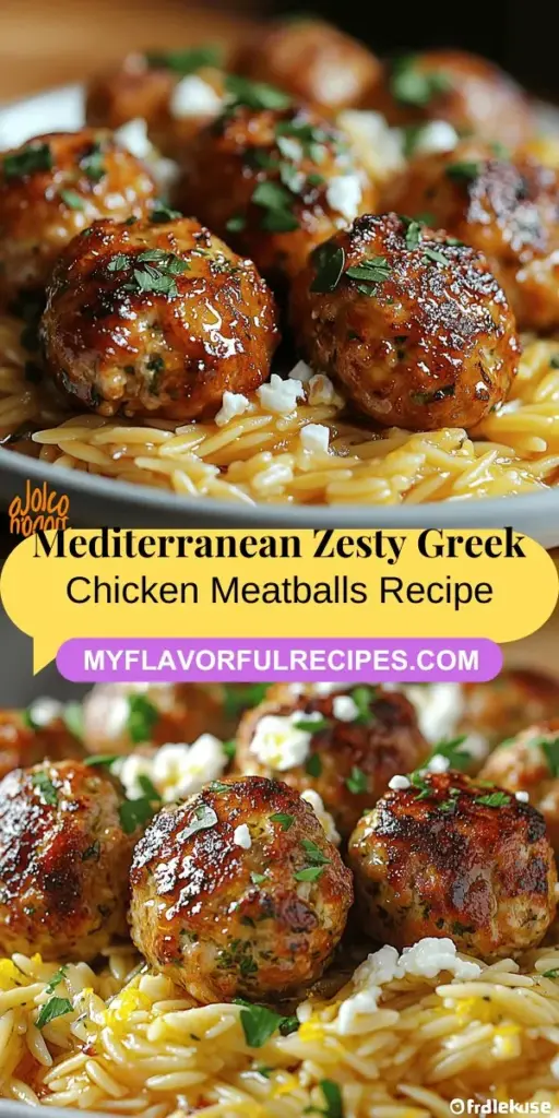Discover the vibrant tastes of Mediterranean cuisine with our Zesty Greek Chicken Meatballs paired with refreshing lemon orzo. This wholesome dish is not only packed with flavor but also offers health benefits thanks to lean protein and fresh herbs. Perfect for family dinners or impressing guests, it features juicy meatballs enriched with garlic, smoked paprika, and bright citrus notes. Experience a taste of Greece in your kitchen with this easy and versatile recipe.
