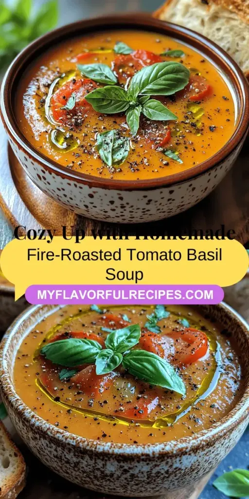 Warm up this autumn with a comforting bowl of fire-roasted tomato basil soup. This delightful recipe highlights ripe heirloom tomatoes, fragrant basil, and smoky flavors, transforming simple ingredients into a delicious meal. Perfect for family gatherings or cozy evenings at home, this soup is not only nourishing but also rich in antioxidants and vitamins. Explore its easy preparation steps and seasonal variations to create your ultimate comfort dish. Enjoy the warmth and nostalgia this soup brings to your kitchen.