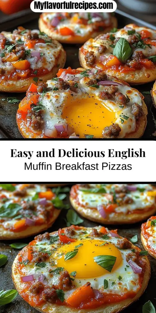 Discover the deliciousness of English Muffin Pizzas, the perfect blend of breakfast and pizza! These easy-to-make mini pizzas are customizable, making them a fun choice for any palate. Start with a toasted English muffin base, layer on your favorite sauce, cheese, and toppings like veggies and proteins. Whether for a busy weekday morning or a leisurely brunch, these flavorful creations offer a satisfying and nutritious meal that everyone will love. Let your culinary creativity shine!