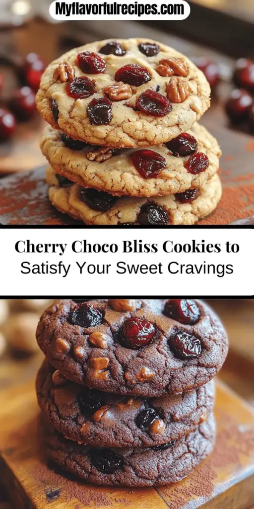 Indulge in the perfect balance of flavors with Cherry Choco Bliss Cookies, where rich chocolate meets tart cherries for a delightful treat. These cookies offer a tender, chewy texture and are easy to make with simple ingredients. Whether you're baking for a special occasion or just craving something sweet, this recipe will guide you through every step. Experience the joy of baking and share this blissful creation with friends and family for a taste sensation they won't forget!