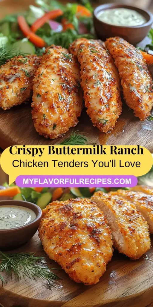 Discover the ultimate comfort food with this Crispy Buttermilk Ranch Chicken Tenders recipe. Combining juicy chicken, a creamy marinade, and a crunchy coating, these tenders are perfect for any occasion, from quick weeknight dinners to gatherings. The article guides you through essential tips, key ingredients, and cooking techniques to ensure delicious results every time. Elevate your meal with creative serving ideas and delightful dipping sauces that will impress your family and friends!