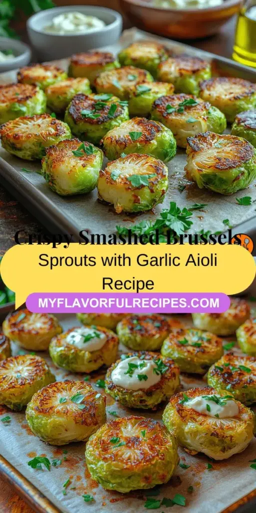Discover the ultimate way to enjoy Brussels sprouts with this recipe for Crispy Smashed Brussels Sprouts paired with creamy garlic aioli. Not only do these crispy bites burst with flavor, but they’re also packed with essential nutrients and health benefits. Perfect for any occasion, this dish transforms an often overlooked vegetable into a standout side. Follow the simple steps to create a delightful treat that will impress your family and friends!