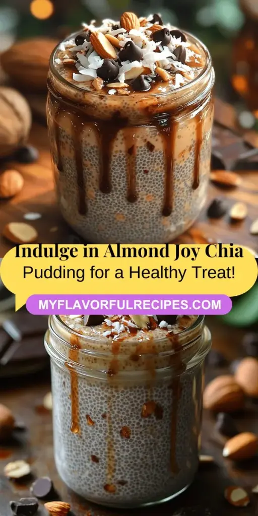 Discover a delightful twist on a classic treat with Almond Joy Chia Pudding, a creamy and nutritious dessert that combines the beloved flavors of chocolate, coconut, and almonds. This easy-to-make recipe not only satisfies sweet cravings but also provides a wealth of health benefits thanks to chia seeds. Perfect for breakfast, snacks, or dessert, this guilt-free indulgence is a nourishing option that fits seamlessly into your wellness journey. Enjoy this delicious treat that brings joy to your taste buds while supporting your health!