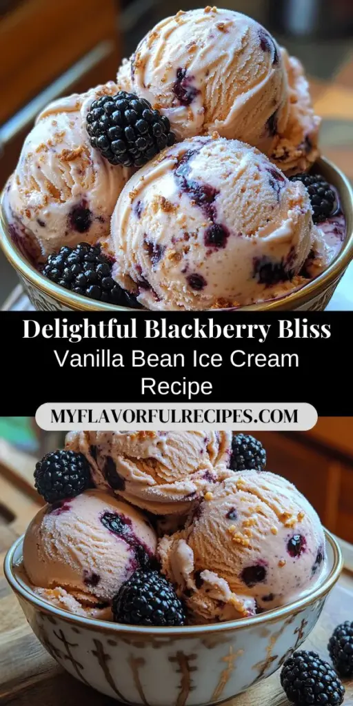 Indulge in the heavenly flavors of homemade Blackberry Bliss Vanilla Bean Ice Cream! This refreshing treat combines fresh, juicy blackberries with the rich aroma of vanilla bean, creating a creamy dessert that's perfect for summer. The recipe emphasizes fresh, seasonal ingredients for a gourmet experience. Plus, it offers easy step-by-step instructions for crafting your ice cream from scratch. Learn how simple techniques can transform your kitchen into an ice cream haven, bringing joy to family gatherings or warm evenings. Dive into this delightful culinary adventure and enjoy every scoop!