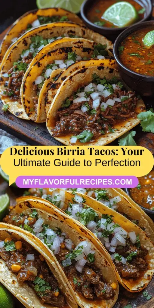 Discover the mouthwatering world of birria tacos, a Mexican delight known for its rich flavors and tender textures. Originating from Jalisco, these tacos feature marinated beef enveloped in soft corn tortillas, creating a perfect balance of comfort and indulgence. Dive into our comprehensive guide on crafting authentic birria tacos at home, complete with tips on key ingredients, preparation techniques, and the cultural significance behind this iconic dish. Transform your kitchen into a hub of culinary tradition and impress your family and friends with this unforgettable meal.