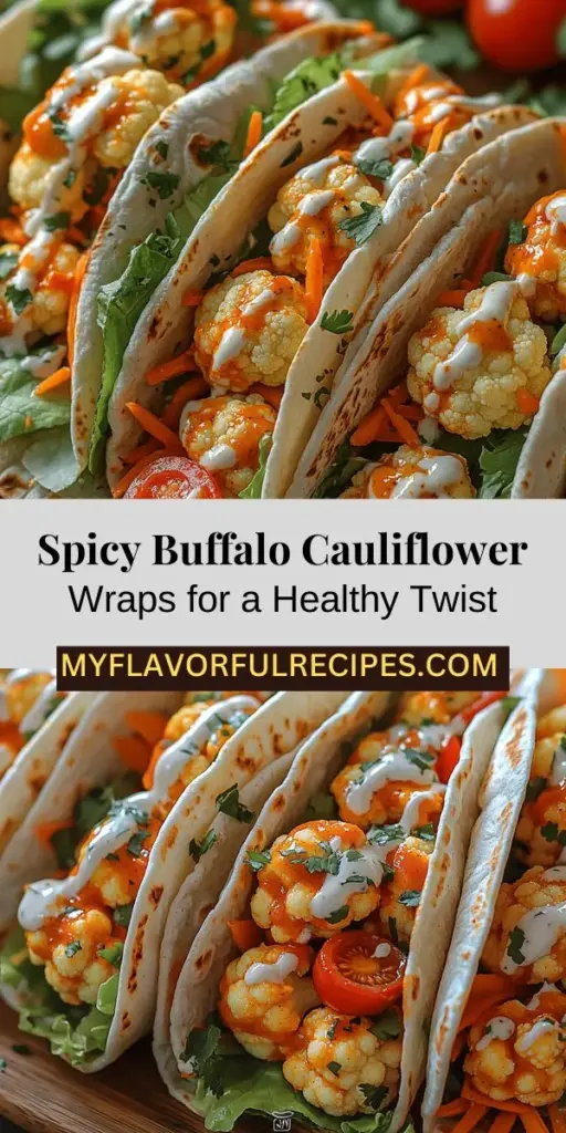 Discover the incredible flavor of Buffalo Cauliflower Wraps, a delicious and healthy twist on classic buffalo wings. Packed with crispy cauliflower tossed in spicy buffalo sauce, these wraps cater to vegetarians, vegans, and anyone seeking a nutritious meal. Customize them with fresh vegetables and your favorite dressings to suit any dietary preference. Perfect for lunch, dinner, or as a party appetizer, these wraps are sure to impress! Get ready to enjoy a satisfying, guilt-free dish that’s bursting with flavor.