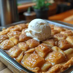 Snickerdoodle Cobbler Delight embodies the perfect balance of flavors and textures. The buttery, cinnamon-infused crust envelops tender, tart apple slices, creating a delightful contrast that dances on the palate. Each bite delivers the inviting warmth of cinnamon, the sweetness of sugar, and the refreshing tartness of apples. It’s the ultimate comfort food that wraps you in a cozy embrace, making it an ideal choice for any dessert occasion. Whether you’re serving it warm with a scoop of vanilla ice cream or savoring it on its own, this dessert is sure to impress.