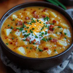 The Creamy Potato Bacon Bliss Bowl is a dish that embodies comfort food at its finest. This delightful recipe combines a rich, velvety potato soup with the irresistible crunch of crispy bacon, creating an indulgent meal that is perfect for any season. Whether it's a chilly winter evening or a casual summer get-together, this dish offers warmth and satisfaction, making it a favorite among families and friends alike.