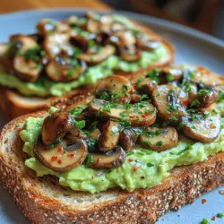 Avocado toast has taken the culinary world by storm, becoming a beloved staple for breakfast, lunch, or even a light dinner. Its versatility allows for countless variations, but one particularly delightful twist is the addition of savory sautéed mushrooms. This enhancement not only elevates the flavor profile but also boosts the nutritional value of the dish, making it a satisfying option for those looking to incorporate more whole foods into their diets. As plant-based eating continues to gain traction, dishes like mushroom avocado toast are perfect for those seeking both taste and health benefits.