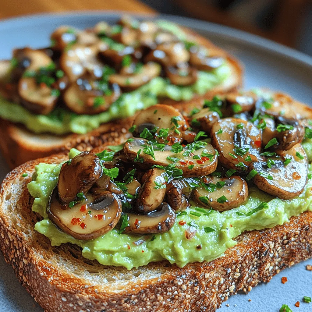 Avocado toast has taken the culinary world by storm, becoming a beloved staple for breakfast, lunch, or even a light dinner. Its versatility allows for countless variations, but one particularly delightful twist is the addition of savory sautéed mushrooms. This enhancement not only elevates the flavor profile but also boosts the nutritional value of the dish, making it a satisfying option for those looking to incorporate more whole foods into their diets. As plant-based eating continues to gain traction, dishes like mushroom avocado toast are perfect for those seeking both taste and health benefits.