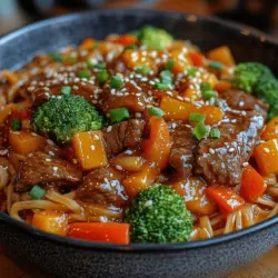 In the realm of comforting dishes, few can rival the satisfaction offered by Savory Beef & Noodle Delight. This dish is a beautiful amalgamation of tender beef, flavorful sauces, and vibrant vegetables, all served over a bed of silky egg noodles. Not only does it deliver a burst of flavor in every bite, but it also presents a visually appealing plate that is sure to impress family and friends alike.