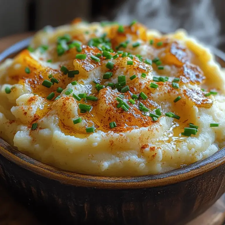 Mashed potatoes have long been a staple side dish, beloved for their creamy texture and comforting flavor. Whether served at family gatherings, holiday feasts, or as a simple weeknight dinner side, this dish brings warmth and satisfaction to the table. Among the myriad of variations, Velvety Garlic Bliss Mashed Potatoes stand out, marrying the classic appeal of mashed potatoes with the aromatic depth of garlic. This recipe transforms an ordinary side into a flavorful experience that elevates any meal.