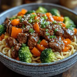 Savory Beef and Noodles Delight is more than just a meal; it's a comforting embrace on a plate that brings warmth and satisfaction to the dinner table. This dish combines succulent beef, tender egg noodles, and vibrant vegetables, all coated in a rich, flavorful sauce that tantalizes the taste buds. It captures the essence of homemade cooking, where each ingredient plays a crucial role in creating a symphony of flavors and textures that delight the palate.