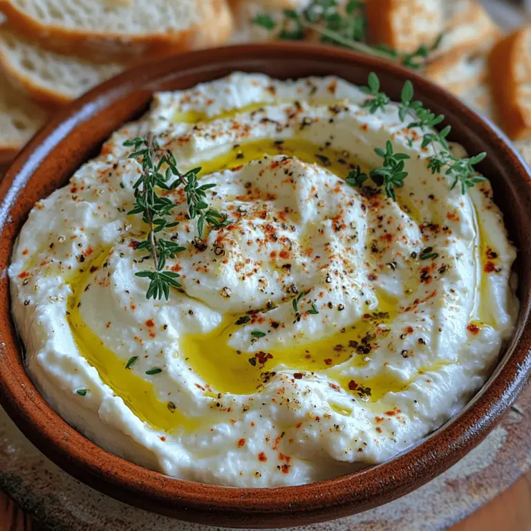 Whipped ricotta is quickly becoming a sensation in the culinary world, celebrated for its velvety texture and rich flavor profile. This versatile appetizer is not only a treat for the taste buds but also an aesthetically pleasing addition to any gathering. Whether served at a casual brunch, a sophisticated dinner party, or as a simple snack, seasoned whipped ricotta offers a delightful experience that is both satisfying and easy to prepare.