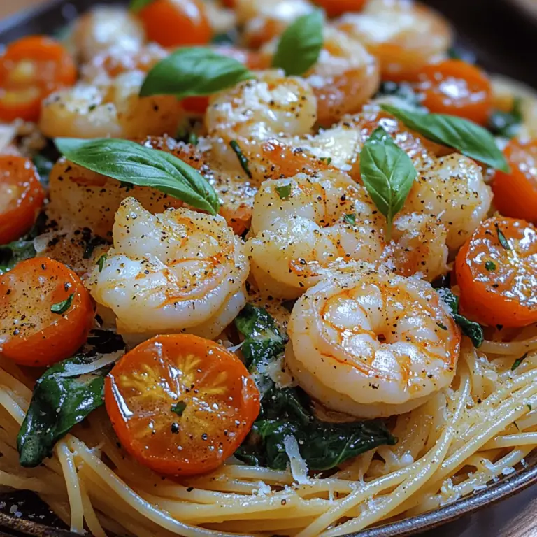 When it comes to selecting the right pasta for Shrimp Tomato Spinach Pasta, two popular choices stand out: spaghetti and linguine. Both types of pasta are long, thin strands that are perfect for coating with rich sauces.