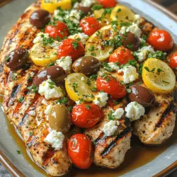 Imagine biting into a tender piece of chicken, infused with zesty lemon and aromatic herbs, topped with creamy feta and briny olives. This is not just any chicken dish; this is Zesty Greek Chicken with Feta and Lemon—a delightful recipe that transports you straight to the sun-drenched shores of the Mediterranean. Rooted deeply in Greek culinary traditions, this dish encapsulates the essence of Mediterranean cuisine, which emphasizes the use of fresh, high-quality ingredients and robust flavors.