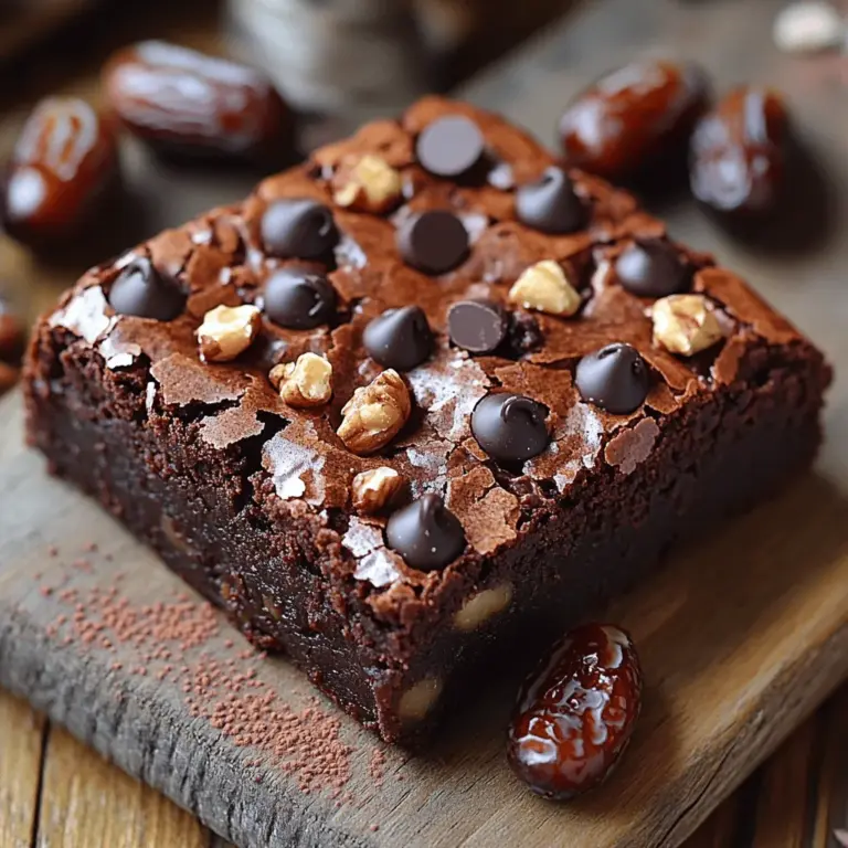 The key to creating delicious Decadent Date Brownies lies in the choice of ingredients. Each component plays a crucial role in delivering flavor and texture while providing added health benefits. Let's break down each ingredient and explore their nutritional advantages.