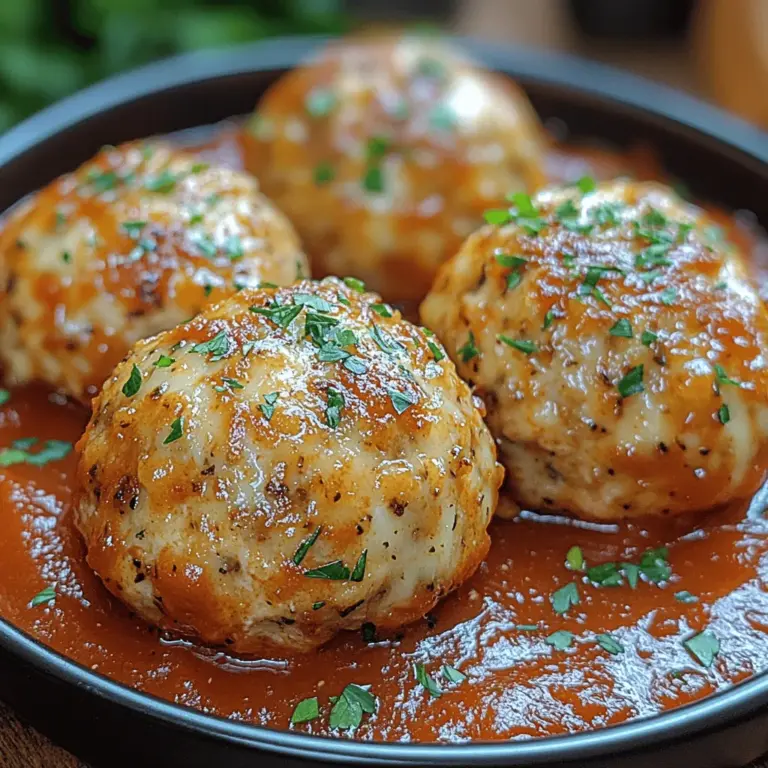 To create the perfect Chicken Parmesan Meatballs, it's essential to understand the key ingredients that contribute to their deliciousness. Each element plays a crucial role in flavor, texture, and nutritional value.