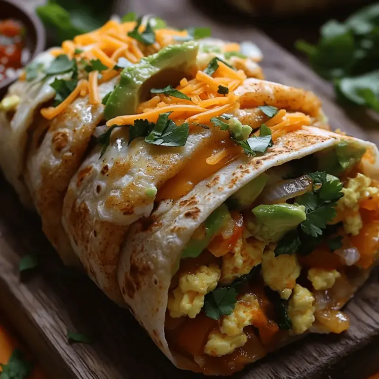 Every great day starts with a hearty breakfast, and what better way to fuel your morning than with a delicious, satisfying burrito? The Hearty Morning Delight Burrito is more than just a meal; it's a flavorful embrace that awakens your senses and sets the tone for a productive day ahead. Packed with protein, vibrant vegetables, and rich spices, this burrito is the ultimate morning delight. Whether you’re a busy professional on the go or a family member looking to gather everyone around the breakfast table, this recipe provides a nourishing option that everyone can enjoy.