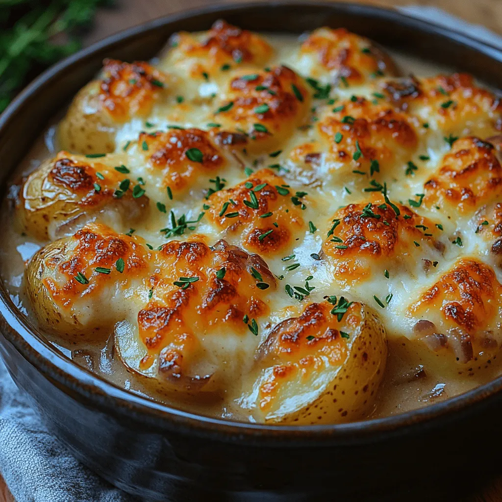 If you're looking for the ultimate comfort food side dish that combines rich flavors with an effortless preparation process, look no further than Cheesy French Onion Crockpot Potatoes. This delightful dish transforms humble potatoes into a creamy, cheesy treat infused with the savory essence of French onion soup. Perfect for family gatherings, potlucks, or cozy weeknight dinners, these crockpot potatoes are not only hearty but also incredibly easy to make, allowing you to spend more time enjoying your meal rather than slaving away in the kitchen.