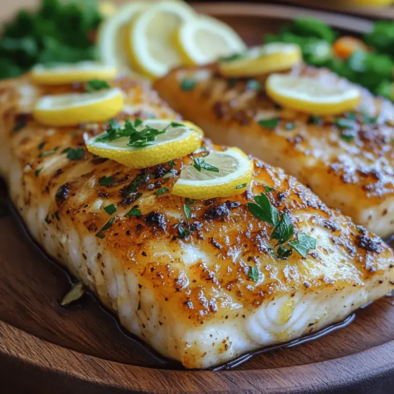 In the realm of seafood dishes, cod stands out for its mild flavor and flaky texture, making it a versatile choice for various preparations. This Zesty Lemon Garlic Baked Cod recipe embodies the art of simplicity in cooking while elevating the natural characteristics of cod to new heights. The combination of fresh, vibrant notes of lemon and the robust aroma of garlic creates a delightful dish that is perfect for weeknight dinners, special occasions, or any gathering where you want to impress your guests without spending hours in the kitchen.