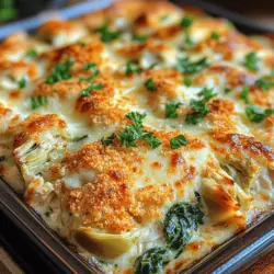 Spinach and artichokes have gained popularity as a classic combination, often found in dips and appetizers. This casserole takes those beloved flavors and transforms them into a satisfying main course. The inspiration behind this dish stems from the classic spinach artichoke dip, which has become a favorite in many restaurants and parties. By adding shredded chicken and a few additional ingredients, we’ve created a complete meal that’s not only indulgent but also nutritious.