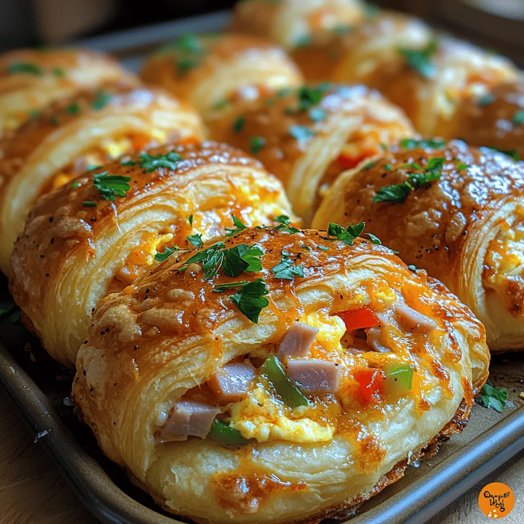 Imagine biting into a warm, flaky croissant that holds a treasure trove of savory goodness within. Baked Breakfast Croissant Boats are essentially crescent rolls molded into a boat shape and filled with an array of breakfast staples, such as eggs, meats, and vegetables. This breakfast option is not only visually appealing but also versatile, making it suitable for a variety of occasions. Whether you're a busy family looking for a quick meal during the week or a brunch enthusiast ready to impress your guests, these croissant boats can cater to your needs perfectly.