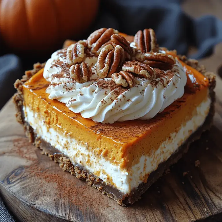 As the leaves turn golden and the air becomes crisp, there's an unmistakable magic in the atmosphere that signals the arrival of pumpkin season. Among the myriad of pumpkin-infused delights, the Enchanting Layered Pumpkin Cheesecake stands out as a magnificent dessert that captivates the senses and enchants the palate. This dessert is not just a feast for the eyes; it combines the creamy richness of cheesecake with the warm, spiced notes of pumpkin, making it an ideal centerpiece for autumn gatherings and festive occasions.