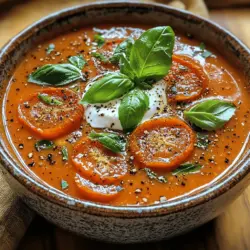 Understanding the roots of the dish and what makes it special is essential to appreciating this vibrant soup. The combination of roasted tomatoes and fresh basil creates a symphony of flavors that evoke the warmth of the sun and the joy of summer harvests.