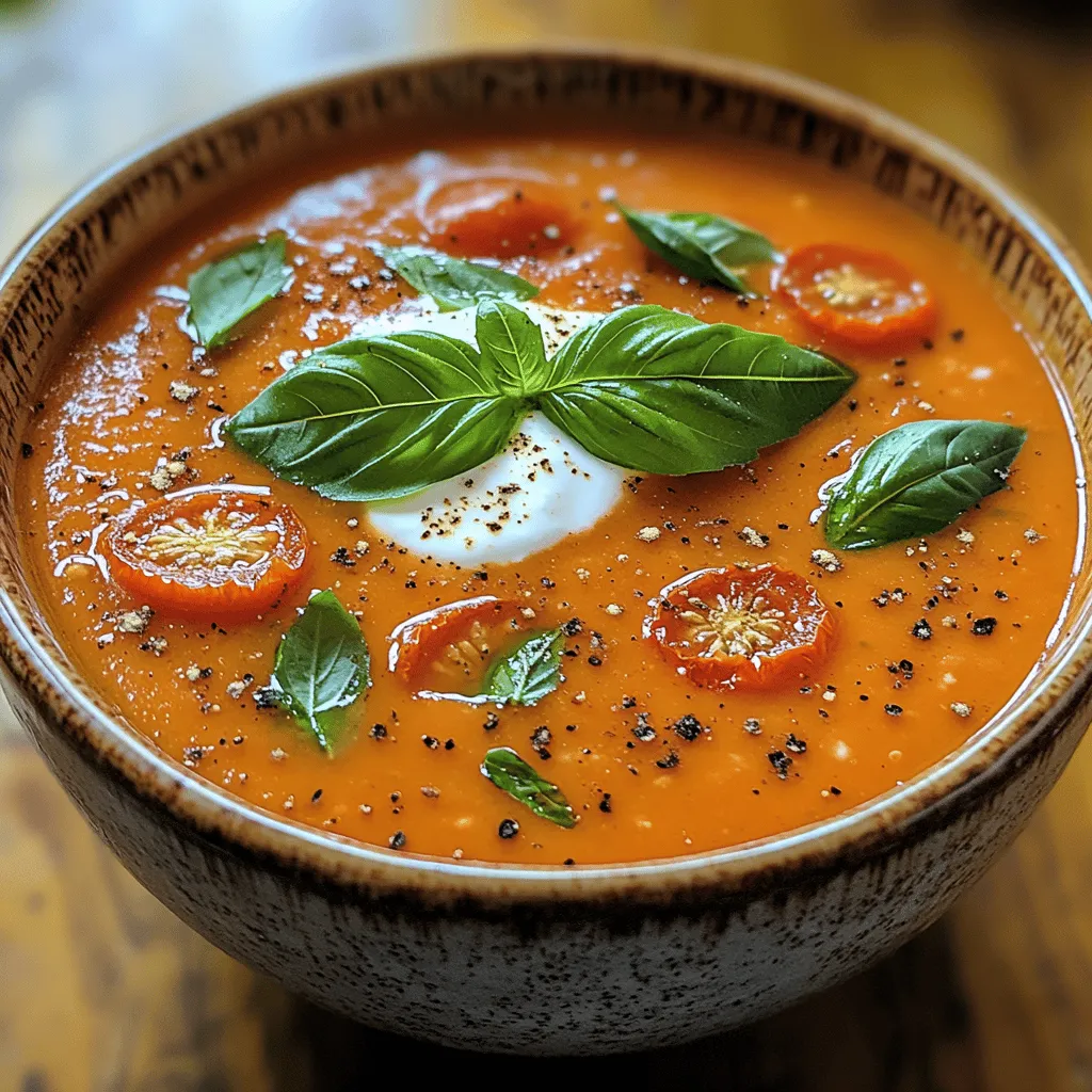 Understanding the roots of the dish and what makes it special is essential to appreciating this vibrant soup. The combination of roasted tomatoes and fresh basil creates a symphony of flavors that evoke the warmth of the sun and the joy of summer harvests.