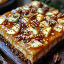 If you’re searching for a dessert that captures the essence of fall while delivering on flavor and texture, look no further than the Caramel Apple Blondie Cheesecake. This indulgent treat is a delightful fusion of rich caramel, sweet apples, and a creamy cheesecake filling, all perched atop a luscious blondie base. It’s a dessert that not only satisfies your sweet tooth but also celebrates the comforting flavors that define cozy gatherings, holiday feasts, or simple moments of indulgence.
