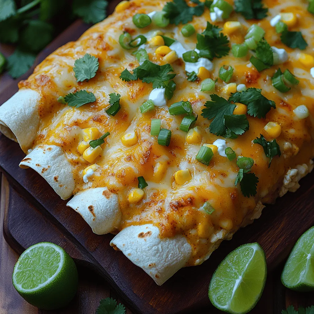 Creamy white chicken enchiladas are a delightful twist on a classic Mexican dish that has become a staple in many households. This comforting meal combines tender chicken, creamy sauce, and soft tortillas to create an irresistible combination that is perfect for both weeknight dinners and special gatherings. The beauty of this recipe lies in its simplicity, especially when you use rotisserie chicken as a shortcut. Not only does this save time, but it also ensures that every bite is packed with flavor, making it a family favorite.