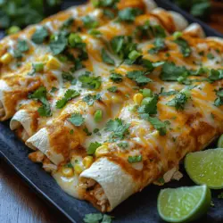 Creamy white chicken enchiladas are a delightful twist on a classic Mexican dish that has become a staple in many households. This comforting meal combines tender chicken, creamy sauce, and soft tortillas to create an irresistible combination that is perfect for both weeknight dinners and special gatherings. The beauty of this recipe lies in its simplicity, especially when you use rotisserie chicken as a shortcut. Not only does this save time, but it also ensures that every bite is packed with flavor, making it a family favorite.