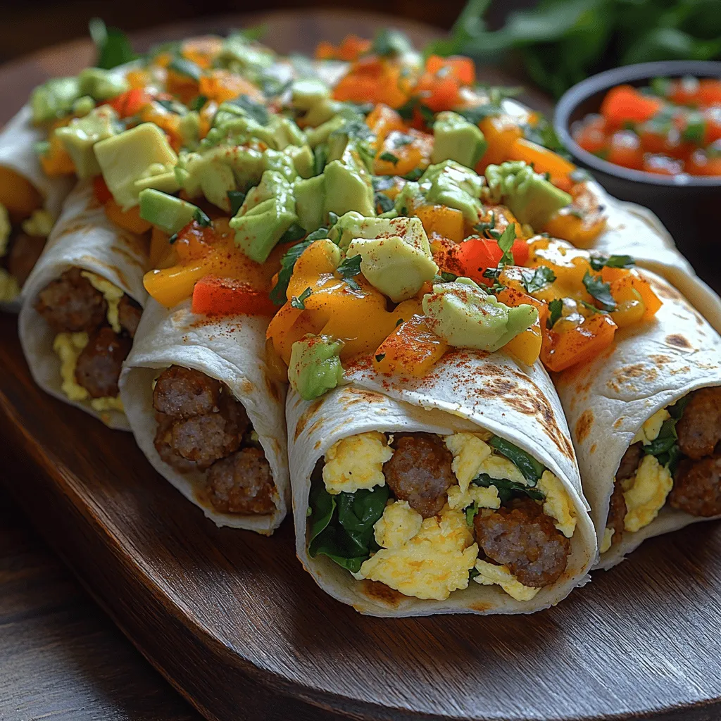 Breakfast is often dubbed the most important meal of the day, and what better way to kickstart your morning than with a hearty, flavorful breakfast burrito? The Sunrise Fiesta Breakfast Burritos are a delightful combination of fluffy scrambled eggs, savory breakfast sausage, fresh vegetables, and creamy cheese, all wrapped in a warm flour tortilla. This recipe is not only delicious but also incredibly versatile, allowing you to customize it to your taste preferences or dietary needs.