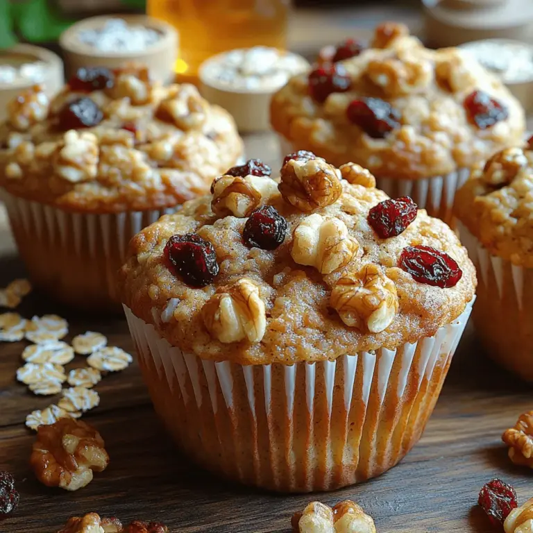 At the core of our hearty oatmeal muffins are rolled oats, which play a pivotal role in both flavor and texture. Rolled oats are whole grain oats that have been steamed and then flattened with large rollers. This process preserves their nutritional value while making them easier to cook and incorporate into recipes.